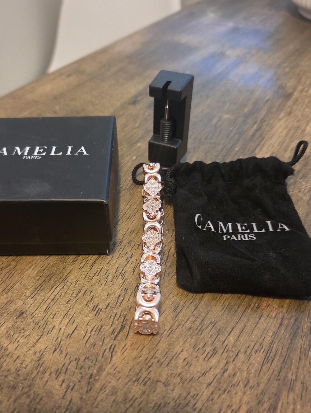 Camila Copper Bracelet-Magnet Therapy In Rose Gold